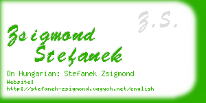 zsigmond stefanek business card